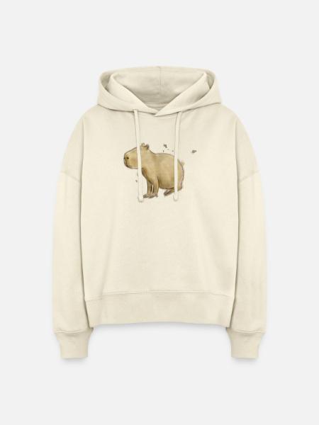 Capybara - Stanley/Stella Boxy Frauen Bio Hoodie Nora - Natur