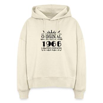 1966 - Year of construction 1966 - Born 1966 - Stanley/Stella Boxy Women Organic Hoodie Nora - soft Ecru - Front