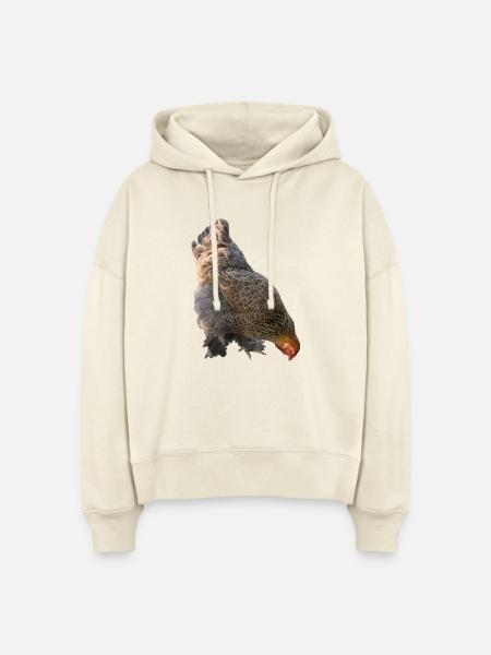 Huhn - Stanley/Stella Boxy Frauen Bio Hoodie Nora - Natur