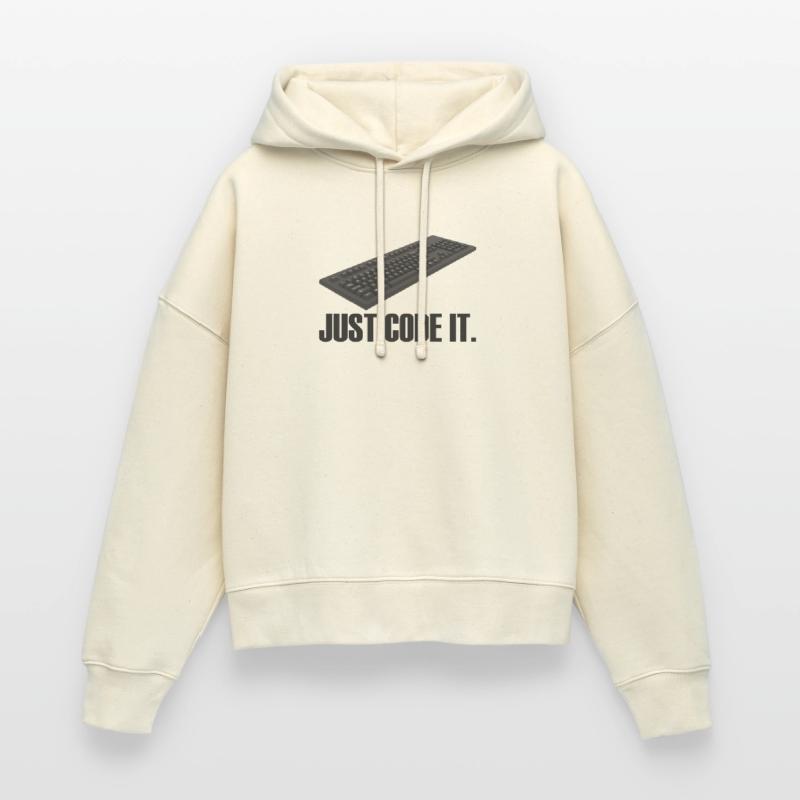 Il suffit de le coder Sweat à capuche bio Nora coupe boxy Stanley/Stella Femme