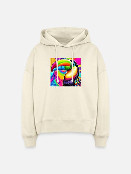 Tukan Pop Art - Stanley/Stella Boxy Frauen Bio Hoodie Nora - Natur