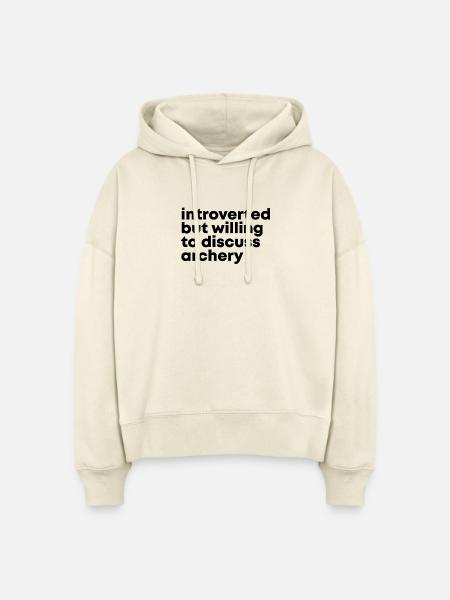 Bogenschießen Bogenschießen Bogenschießen - Stanley/Stella Boxy Frauen Bio Hoodie Nora - Natur