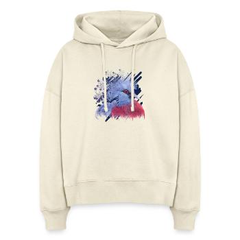 Krontaube - Stanley/Stella Boxy Frauen Bio Hoodie Nora - Natur - Vorne