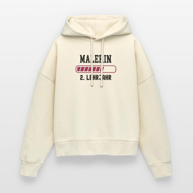 Painter training 2nd year apprenticeship Painter apprenticeship Painter Stanley/Stella Boxy Women Organic Hoodie Nora