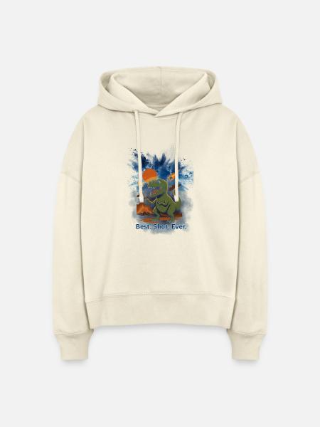 Dinosaurier Meteorit Vulkan  - Stanley/Stella Boxy Frauen Bio Hoodie Nora - Natur