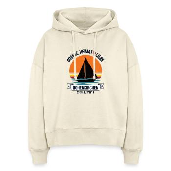 Hohenkirchen Heimat Ostsee Mecklenburg Vorpommern  - Stanley/Stella Boxy Frauen Bio Hoodie Nora - Natur - Vorne
