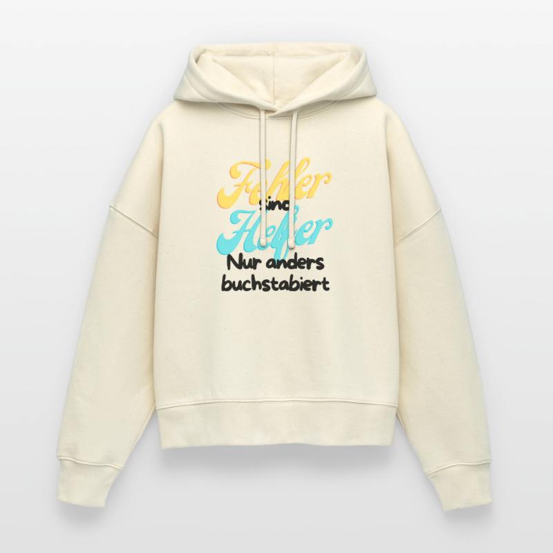 Error Helper Gradient Script Stanley/Stella Boxy Women Organic Hoodie Nora