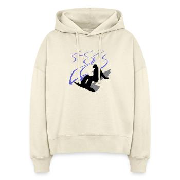 Snowboard - Stanley/Stella Boxy Frauen Bio Hoodie Nora - Natur - Vorne