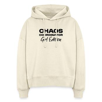 Chaos-Koordinator - Girl Edition - Girl Mom - Stanley/Stella Boxy Frauen Bio Hoodie Nora - Natur - Vorne