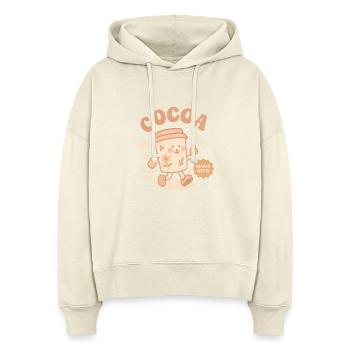 Süßer Kakao Becher – Boho Magic Brew Geschenk - Stanley/Stella Boxy Frauen Bio Hoodie Nora - Natur - Vorne