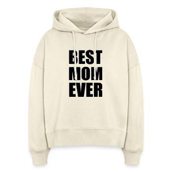 Best mom ever - Stanley/Stella Boxy Frauen Bio Hoodie Nora - Natur - Vorne