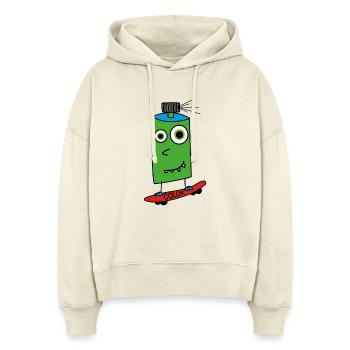 Boardsprayer - Stanley/Stella Boxy Frauen Bio Hoodie Nora - Natur - Vorne