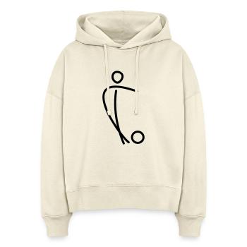 Fussball - Stanley/Stella Boxy Frauen Bio Hoodie Nora - Natur - Vorne