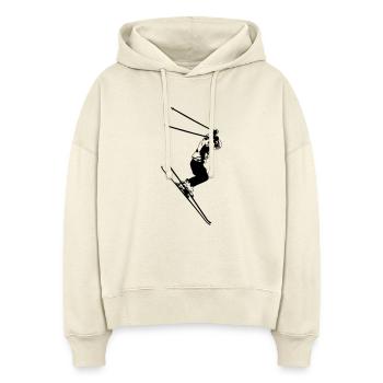 Ski Alpine - Stanley/Stella Boxy Frauen Bio Hoodie Nora - Natur - Vorne