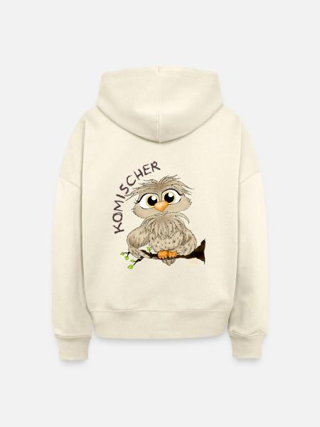 Komischer Kauz - Stanley/Stella Boxy Frauen Bio Hoodie Nora - Natur