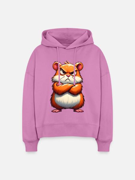 Mürrischer Hamster verärgert - Stanley/Stella Boxy Frauen Bio Hoodie Nora - Pink