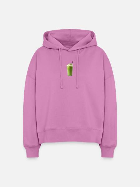 Iced Matcha Latte - Stanley/Stella Boxy Frauen Bio Hoodie Nora - Pink