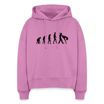 Evolution Dance - Stanley/Stella Boxy Frauen Bio Hoodie Nora - Pink - Vorne