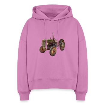 Trecker - Stanley/Stella Boxy Frauen Bio Hoodie Nora - Pink - Vorne