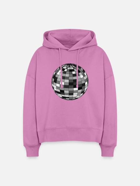 Disko Kugel - Stanley/Stella Boxy Frauen Bio Hoodie Nora - Pink