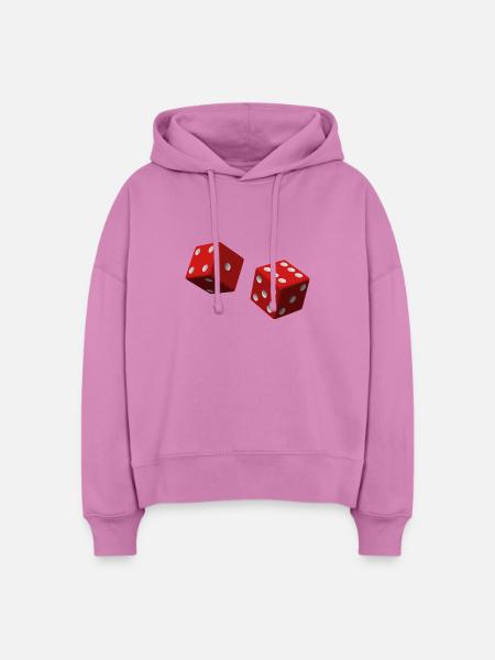 Rote Würfel - Stanley/Stella Boxy Frauen Bio Hoodie Nora - Pink