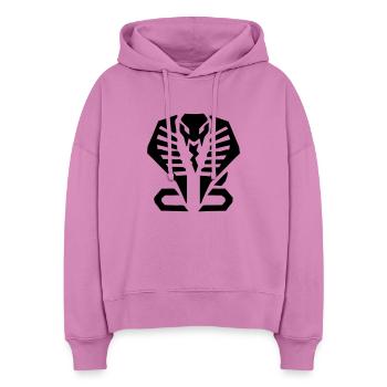 Cobra - Sweat à capuche bio Nora coupe boxy Stanley/Stella Femme - rose - Devant
