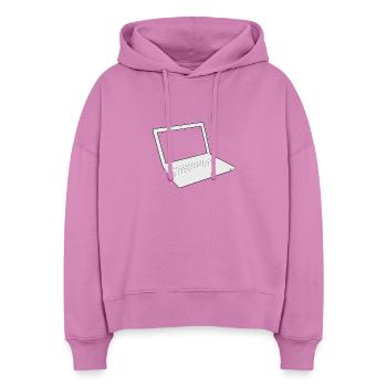 Computer - Stanley/Stella Boxy Frauen Bio Hoodie Nora - Pink - Vorne