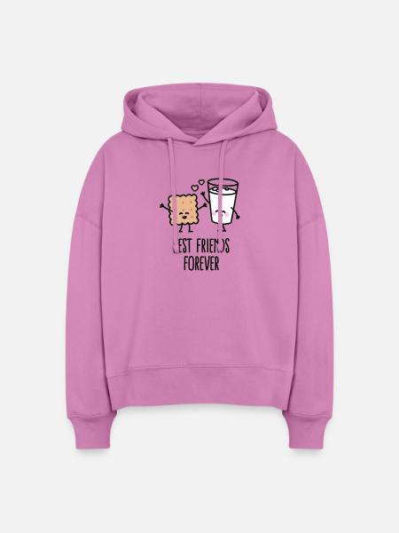 Best friends forever - Stanley/Stella Boxy Frauen Bio Hoodie Nora - Pink