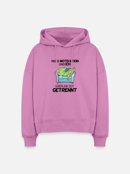 Keine Motivation - Stanley/Stella Boxy Frauen Bio Hoodie Nora - Pink