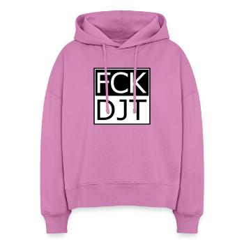 Provokante Blocktypografie Protest - Stanley/Stella Boxy Frauen Bio Hoodie Nora - Pink - Vorne