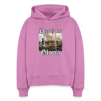 Preußen T | Schlacht bei Hohenfriedberg | Preußen  - Stanley/Stella Boxy Frauen Bio Hoodie Nora - Pink - Vorne