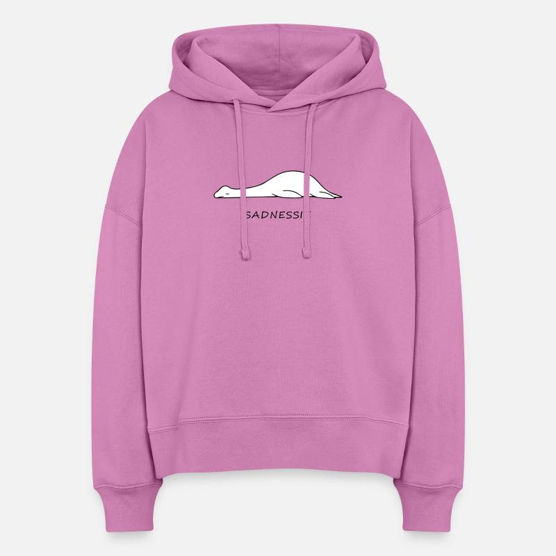 Nessie - Sweat à capuche bio Nora coupe boxy Stanley/Stella Femme - rose