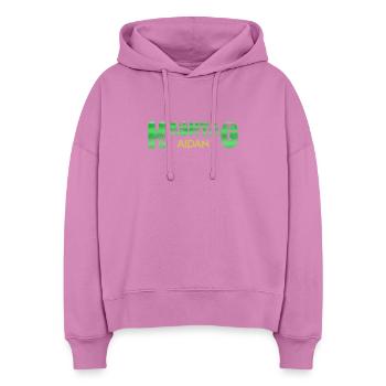 Geschenk für Aidan - Stanley/Stella Boxy Frauen Bio Hoodie Nora - Pink - Vorne