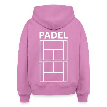 Padelcourt weiß - Stanley/Stella Boxy Frauen Bio Hoodie Nora - Pink - Hinten