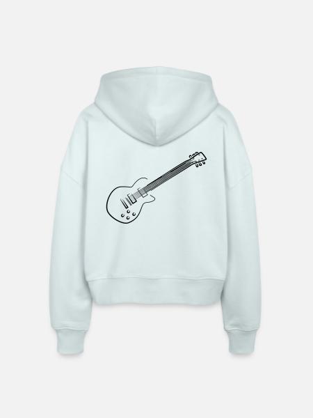 E-Gitarre - Stanley/Stella Boxy Frauen Bio Zip Hoodie Ida - Eisblau