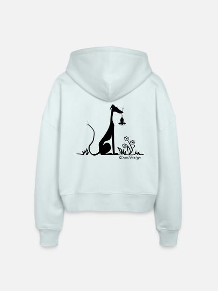 My mouse! - Stanley/Stella Boxy Frauen Bio Zip Hoodie Ida - Eisblau