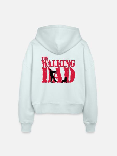 WALKING DAD - Stanley/Stella Boxy Frauen Bio Zip Hoodie Ida - Eisblau