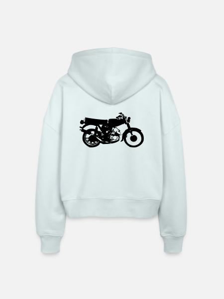 Simson S51 - Stanley/Stella Boxy Frauen Bio Zip Hoodie Ida - Eisblau