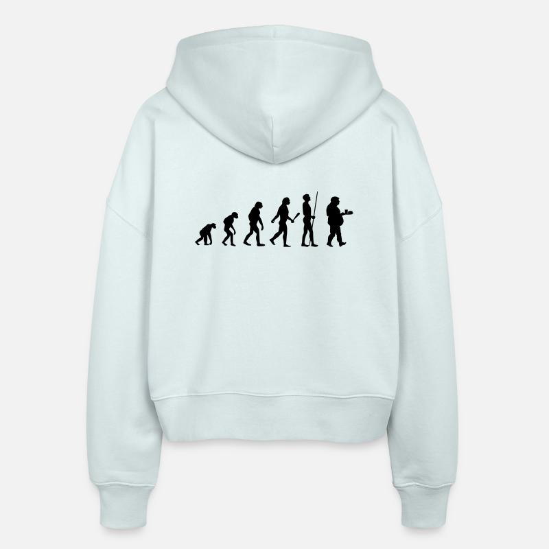 evolution - Stanley/Stella Boxy Frauen Bio Zip Hoodie Ida - Eisblau