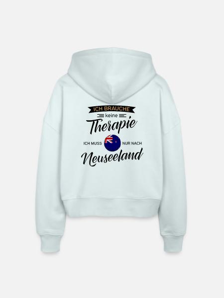 Neuseeland - Stanley/Stella Boxy Frauen Bio Zip Hoodie Ida - Eisblau