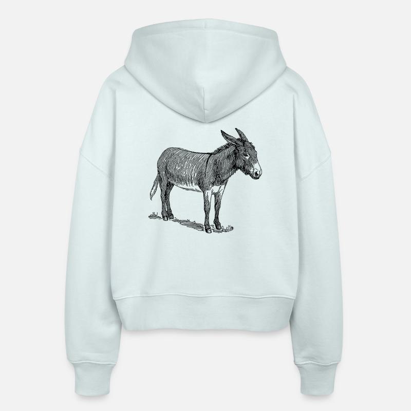 baudet - Veste à capuche bio Ida Stanley/Stella Femme - bleu glacier