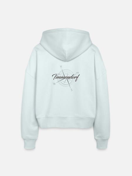 Timmendorf black - Stanley/Stella Boxy Frauen Bio Zip Hoodie Ida - Eisblau