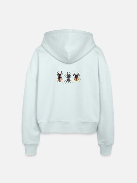 insek 23 - Stanley/Stella Boxy Frauen Bio Zip Hoodie Ida - Eisblau