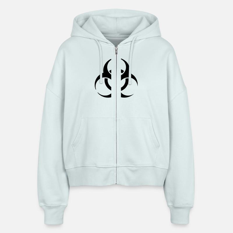 biohazard - Veste à capuche bio Ida Stanley/Stella Femme - bleu glacier