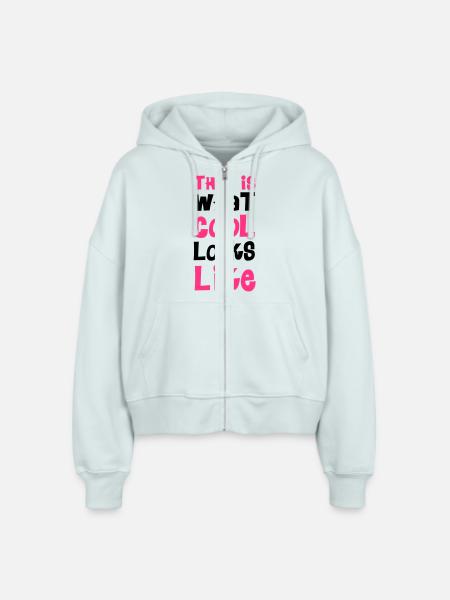Cool - Stanley/Stella Boxy Frauen Bio Zip Hoodie Ida - Eisblau