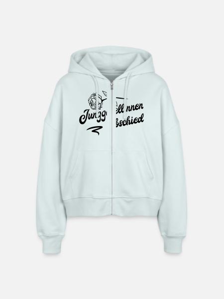 junggesellinnen rose - Stanley/Stella Boxy Frauen Bio Zip Hoodie Ida - Eisblau