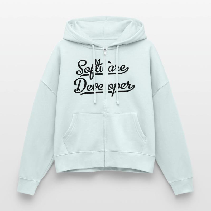 Software Developer Stanley/Stella Boxy Frauen Bio Zip Hoodie Ida