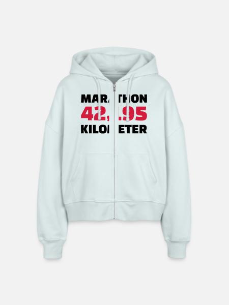 Marathon - Stanley/Stella Boxy Frauen Bio Zip Hoodie Ida - Eisblau