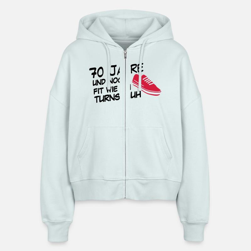 70 sneaker - Veste à capuche bio Ida Stanley/Stella Femme - bleu glacier