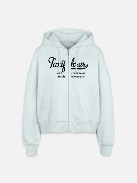 Taxifahrer - Stanley/Stella Boxy Frauen Bio Zip Hoodie Ida - Eisblau